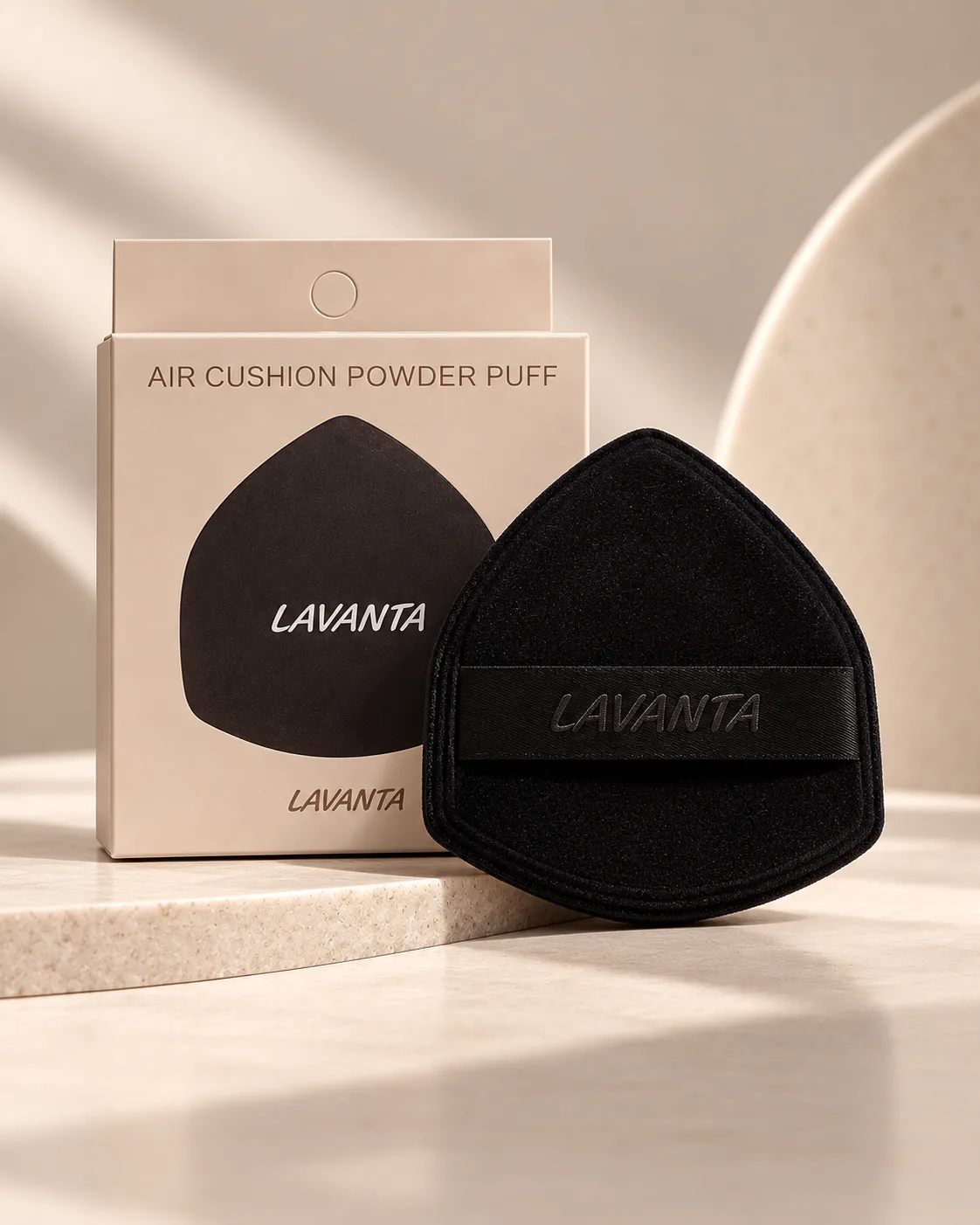 LAVANTA Triangle Powder Puff - Black - product
