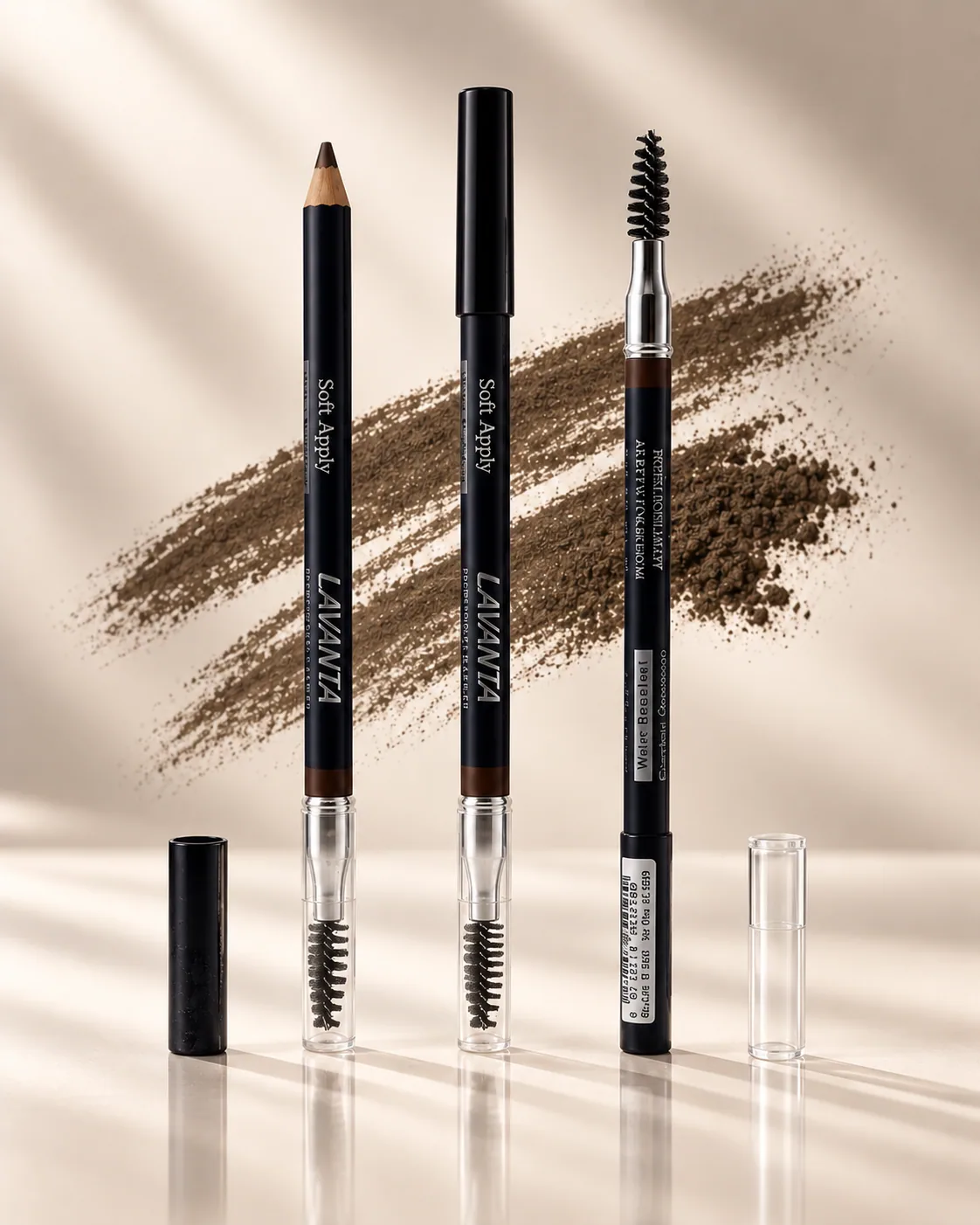 LAVANTA Brow Pencil with Brush - 02 - Brown - product