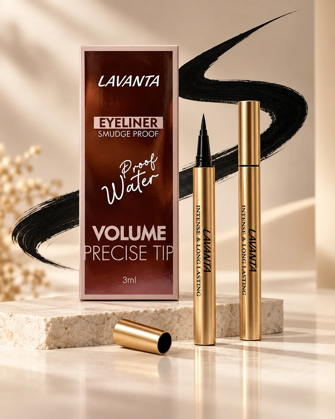 LAVANTA Liquid Eyeliner - Black - product