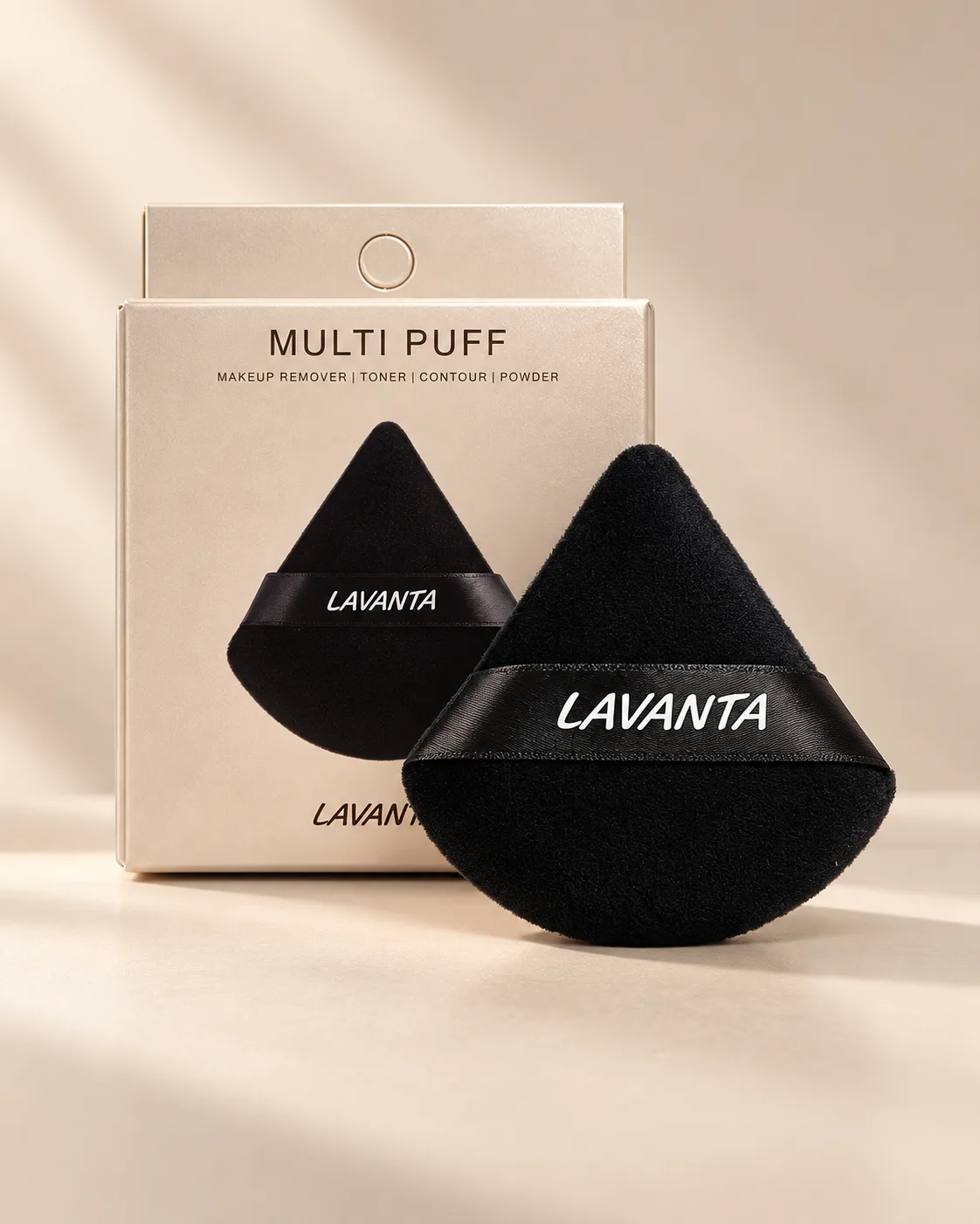 LAVANTA Teardrop Powder Puff - Black - product